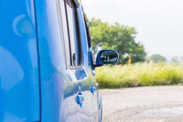 door of modern vehicle.