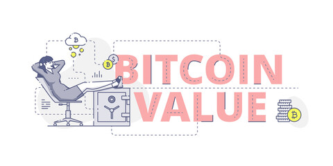 Bitcoin value web banner