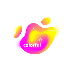 Colorful gradient blobs