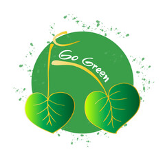  Go Green Concept, Green Bicycle