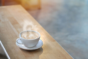 Obraz na płótnie Canvas cup of coffee in the morning