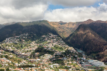 Obraz premium Panoramic view of Funchal on Madeira Island. Portugal