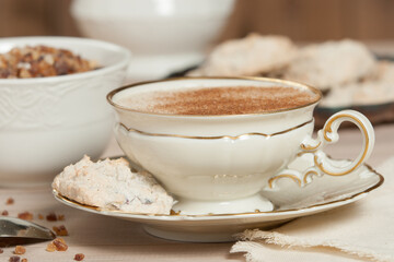 Home Baked Meringue Cookies With Cranberries, Raisins, Sunflower Seeds.