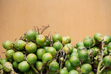 betel nut on floor.
