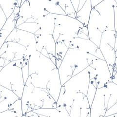 Seamless pattern with leafs