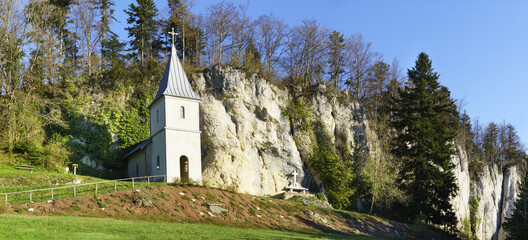 Kapelle Sainte-Radegonde bei Vennes in der Franche-Comté