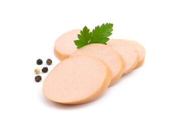 kiełbasa parówkowa w plastrach