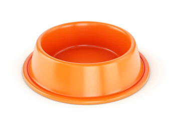 Orange pet bowl