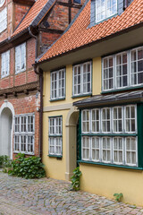 Colorful houses in the historic center of Luneburg