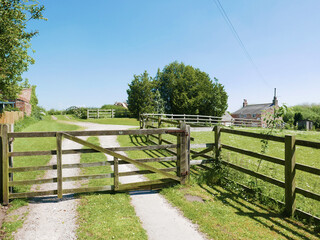 Closed farm gate