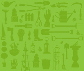 Green pattern seamless