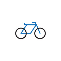 Bicycle line icon, bike outline vector logo illustration, linear pictogram isolated on white