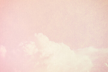 artistic soft cloud and sky with grunge paper texture