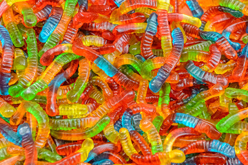 Fototapeta na wymiar gelatin candies close-up