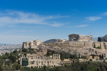 Fototapeta na wymiar Parthenon temple. Acropolis in Athens, Greece