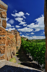 Orvieto ancient walls in Umbria