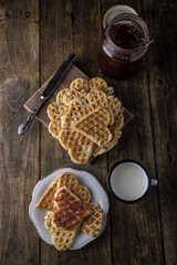 Heart Shaped Waffles