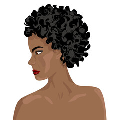 Head of an African man