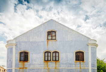 Old and colorful house in the district of Belem, Lisbon Portugal