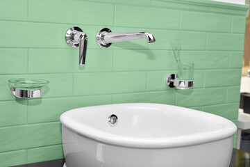 washbasin in the bathroom