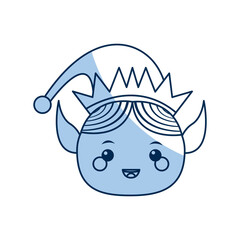 christmas elf cartoon character santa helper vector illustration