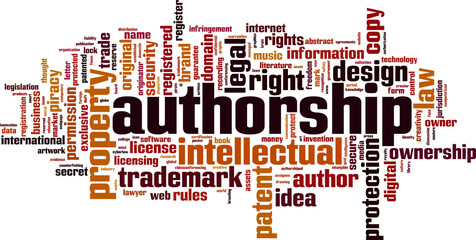 Autorship word cloud