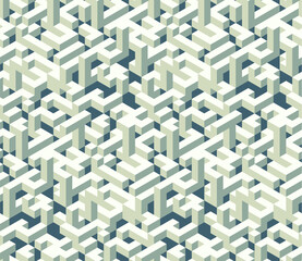 Isometric cubes Seamless pattern. Vector pattern for projects as web elements and backgrounds.