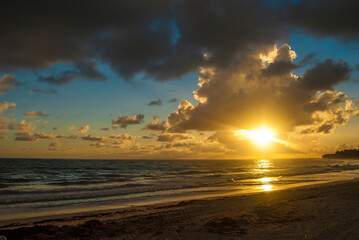 A beautiful sunrise on the Atlantic coast.