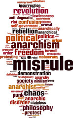 Obraz premium Misrule word cloud