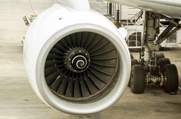 jet engine blades front view