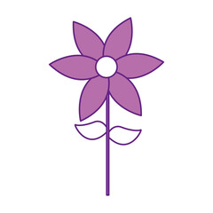 cute flower garden isolated icon vector illustration design