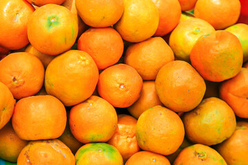 Mandarins in  Indian market.
