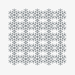 Snow icon pattern