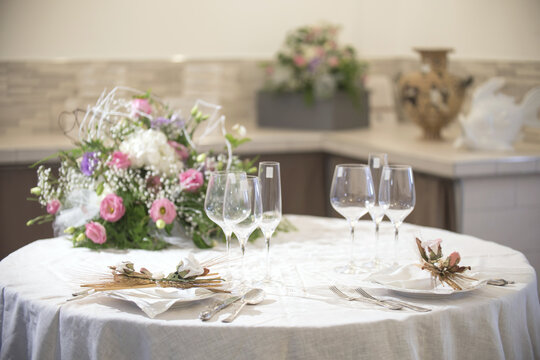 wedding, white, celebration, decoration, restaurant, romantic, table, dinner, de, marriage, flowers