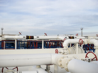 The oil refinery. oil refinery. Equipment for primary oil refining.