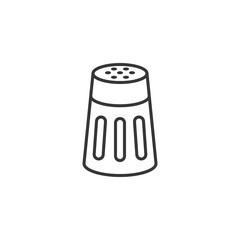 salt or pepper shaker in outline icon