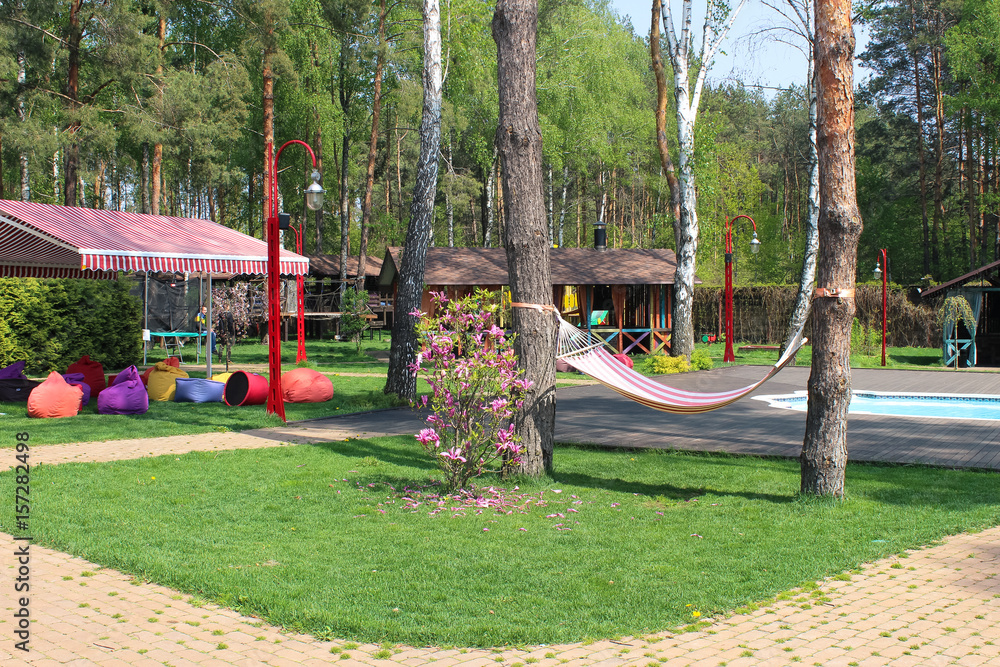 Wall mural hammock