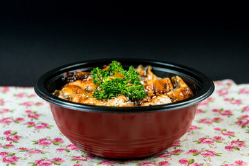 japanese food eel Chirashi Rice Bowl