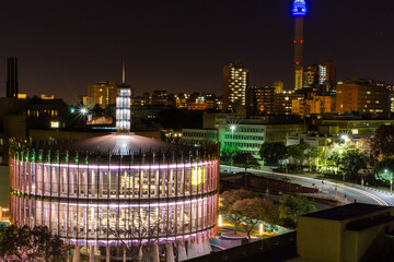 Obraz premium Johannesburg City at Night