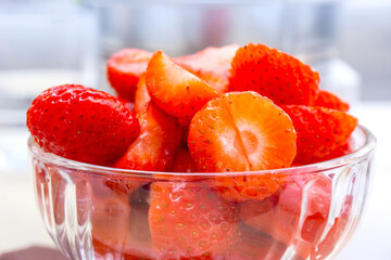 Delicious Fresh fruits salad ready to be eaten