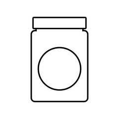 moneybox icon over white background. vector illustration