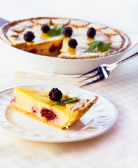 Blackberry cheese cake