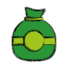 money sack icon over white background. vector illustration