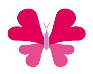butterfly love logo icon template