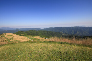愛媛県四国中央市　塩塚高原　塩塚峰からの風景