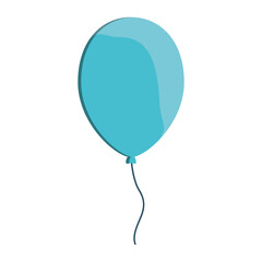 balloon icon over white background. colorful design. vector illustration