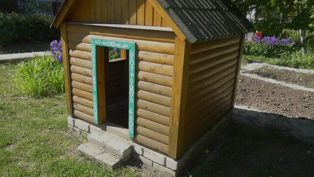 hut for children on the Playground.