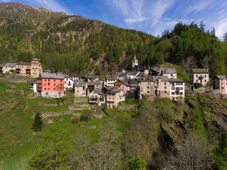 Landscape of Fusio, Ticino, Swiss