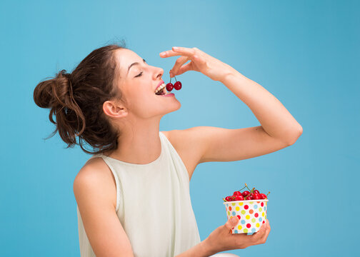 Woman With Cherries 