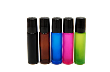 bottles of perfume oil